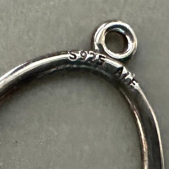 Authentic Pandora COMPOSE Whispers Sterling Silver Hoops - EUC (No Posts) - Picture 5 of 9